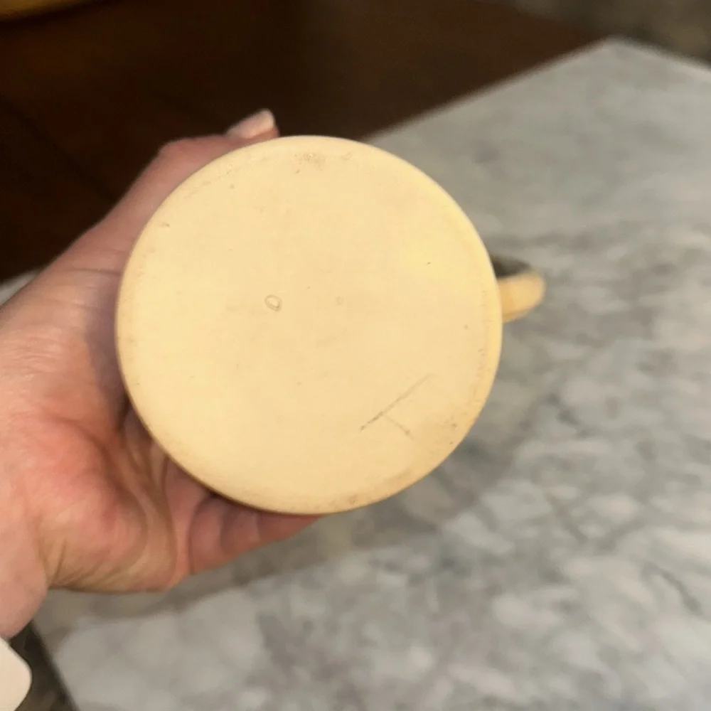 Vintage Ceramic Beer Stein with Blue and Cream Design - Picture 6 of 9